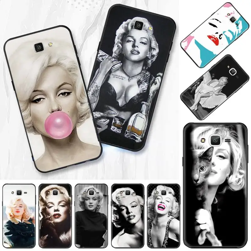 

Sexy Girl Marilyn Monroe Phone Case For Samsung Galaxy J2 J4 J5 J6 J7 J8 2016 2017 2018 Prime Pro plus Neo duo