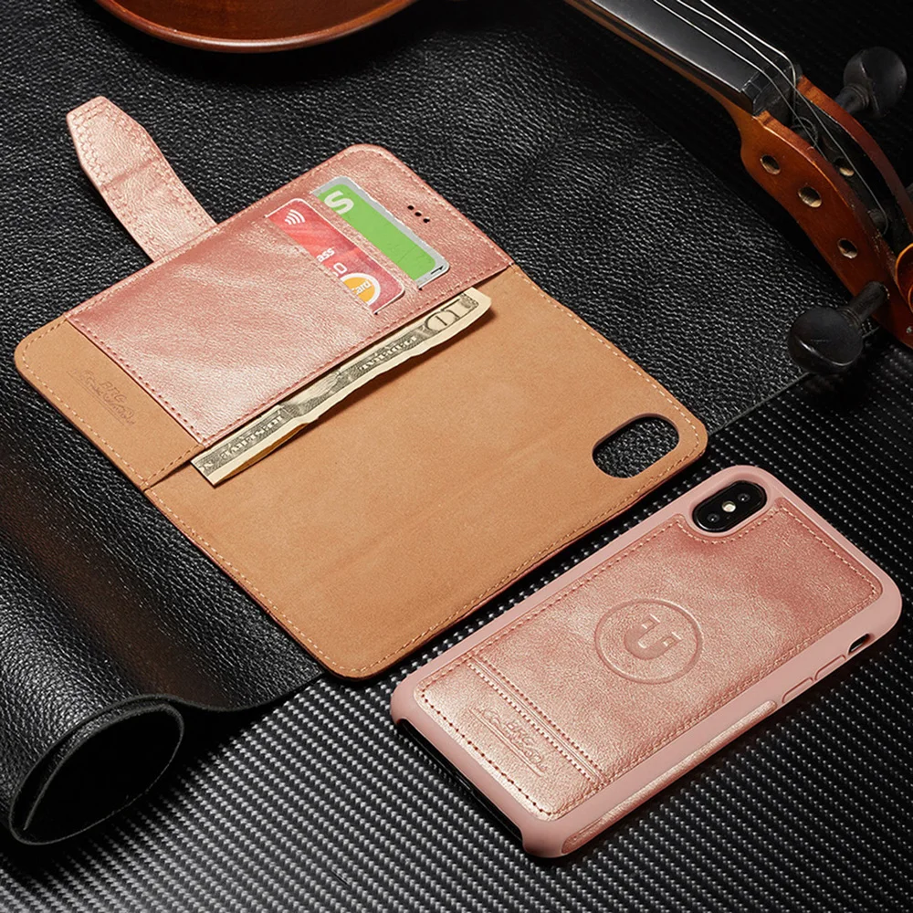 Модный чехол для телефона со съемным слотом карт наличных автомобильный