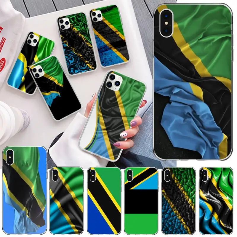 Мягкий чехол KPUSAGRT с национальным флагом Танзании для iPhone 11 pro XS MAX 8 7 6 6S Plus X 5S SE 2020