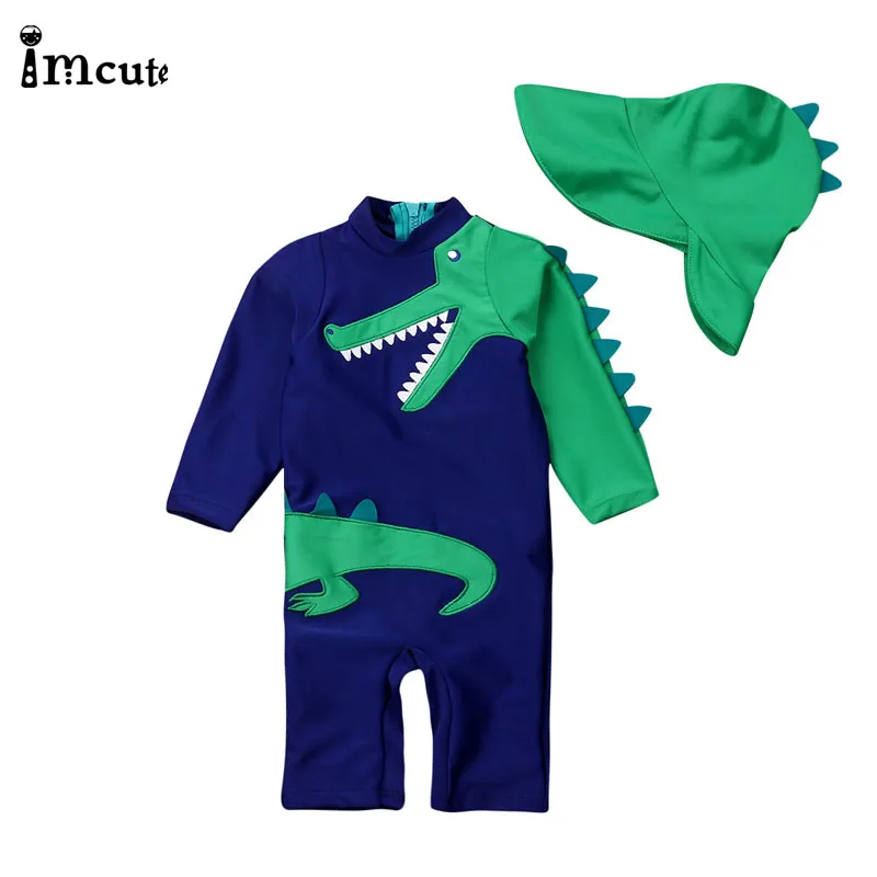 ImCute 2020 детская брендовая одежда для мальчиков с динозавром 1 шт. купальный костюм