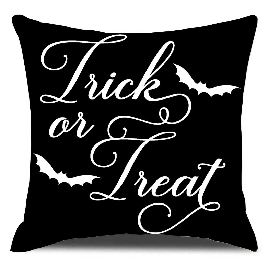 Трюк или лечение Хэллоуин льняная наволочка рождественские наволочки Тыква