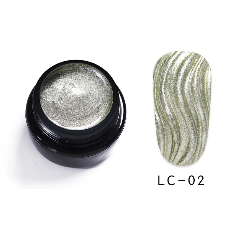LC-02 LILYCUTE косметика парфюмерия диспенсер 5 мл металлик Цвет лак для ногтей Гель-лак живопись цветы Рисунок Лаки цвета: золотистый, серебристый Зеркальный Блеск УФ-гель маникюрный лак - Цвет: LC-02