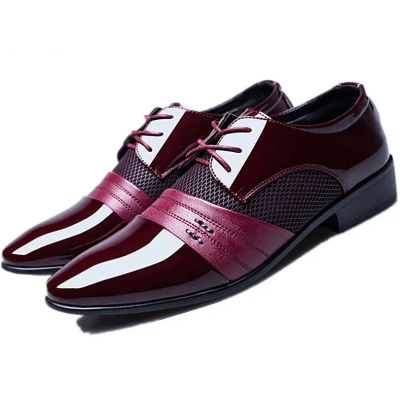 

Men Platform Leather Casual Dress Shoes Summer Brand Fashion Luxury Brand Sexy Plus Size Party Business Breathable