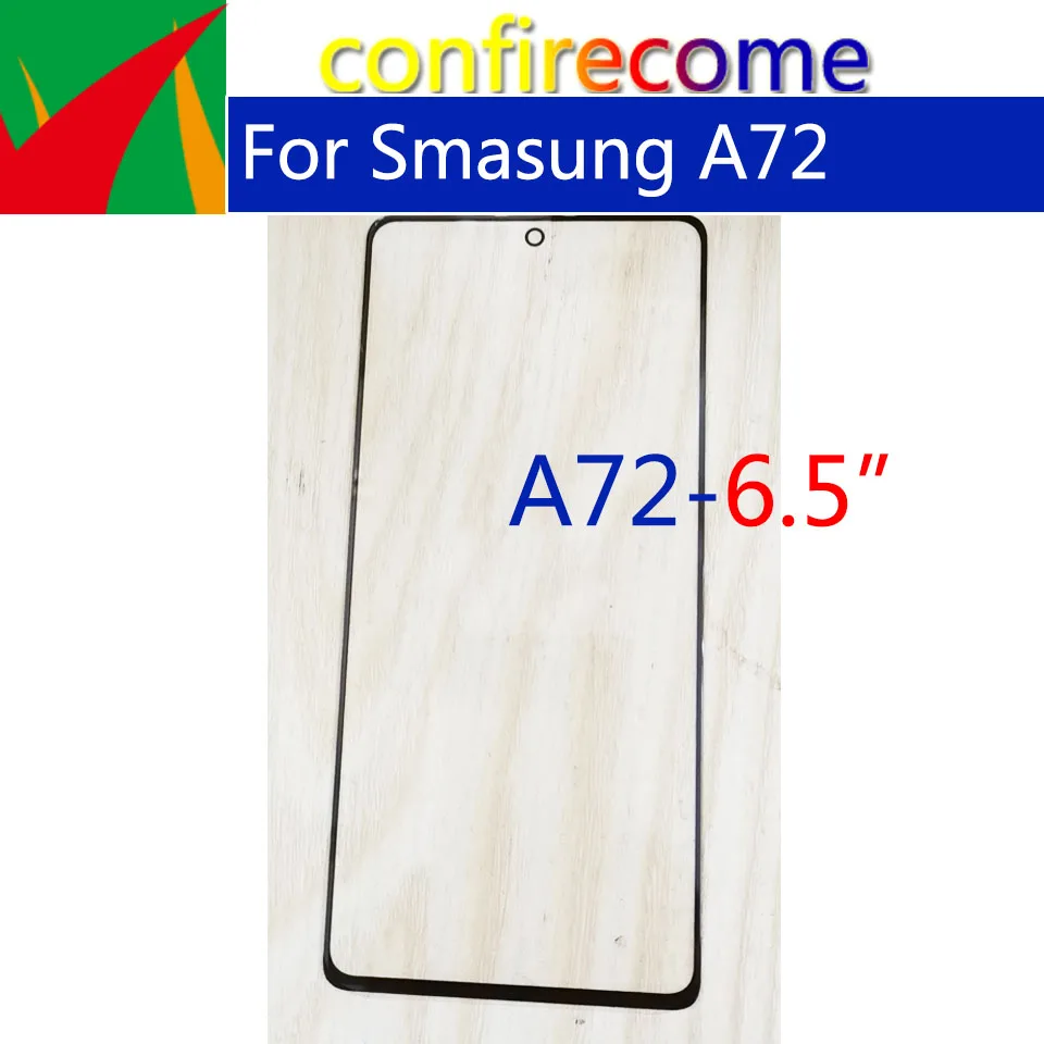 

10Pcs\Lot For Samsung Galaxy A72 Touch Screen Front Glass Panel LCD Outer Display Lens A725F A725M Front Glass With OCA