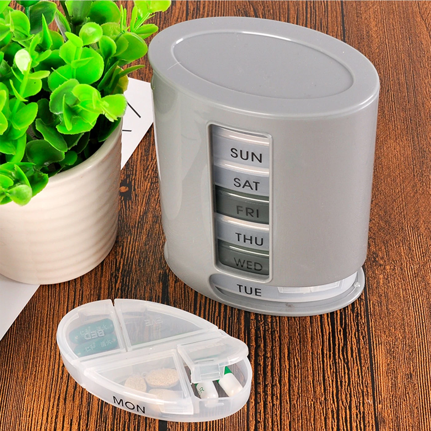 7 Days Pill Box Portable Organizer Case Medicine Storage Splitters Tablet Container for Travel Outdoor | Красота и здоровье