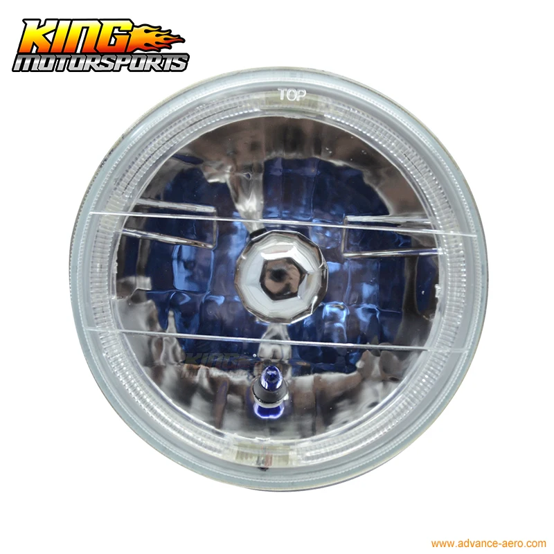 Fit For 7 Inch Round Sealed Beam Chrome Crystal Clear Headlights H4 Bulb H6024 H6014 Pair USA Domestic Free Shipping | Автомобили и