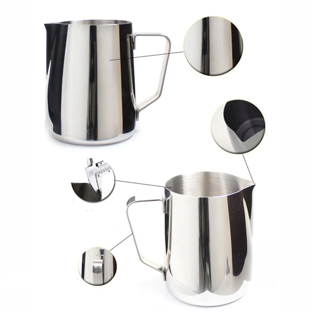Нержавеющая сталь молочные чашки кухонные кофейные кувшины бариста кофе латте