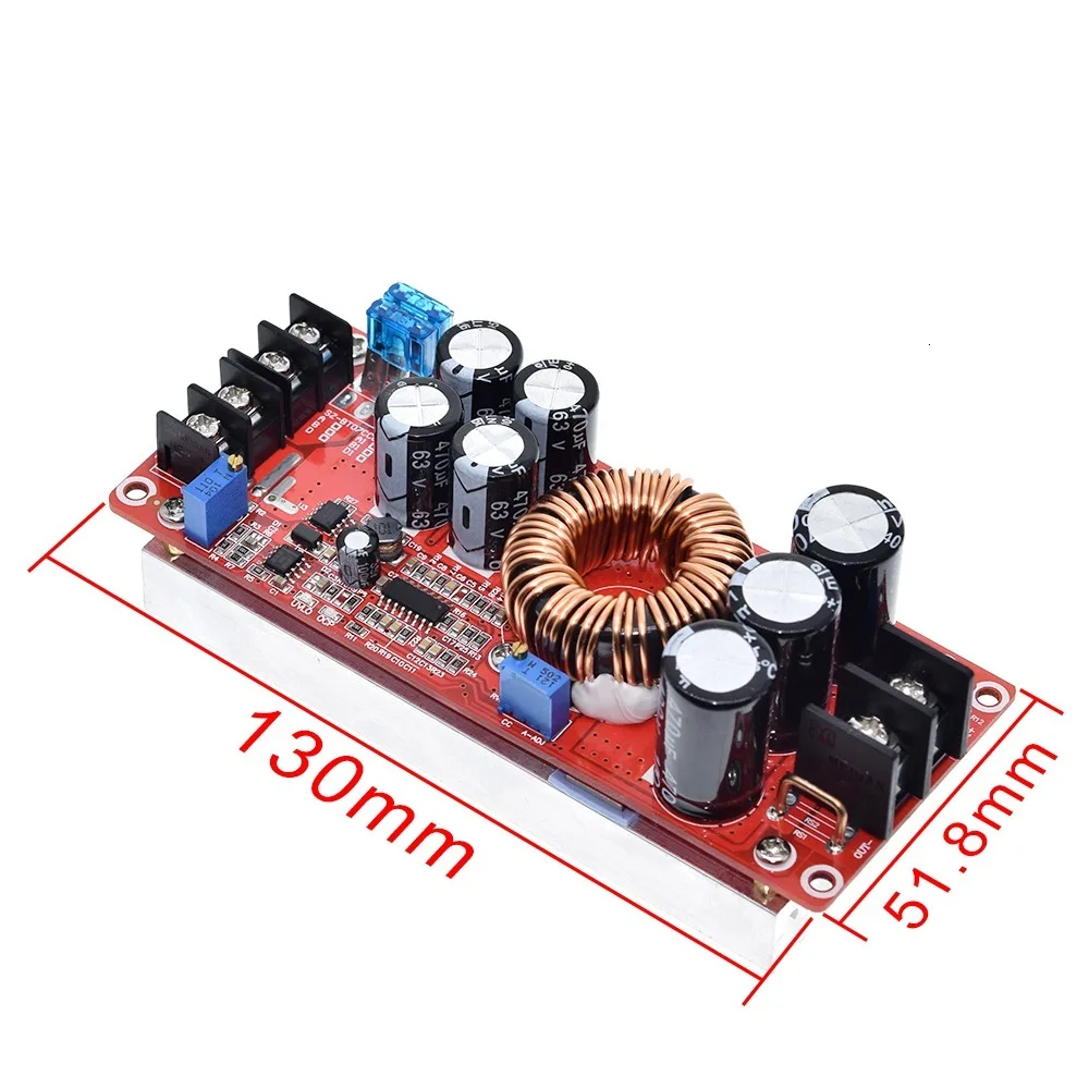TZT 1200W 20A DC преобразователь Повышающий Модуль питания в 8-60V OUT 12-83V
