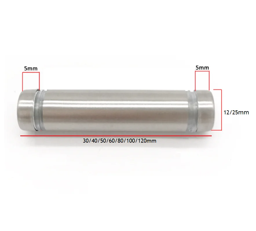 12 шт. в упаковке Нержавеющая сталь баррель двойной головкой класса акриловый