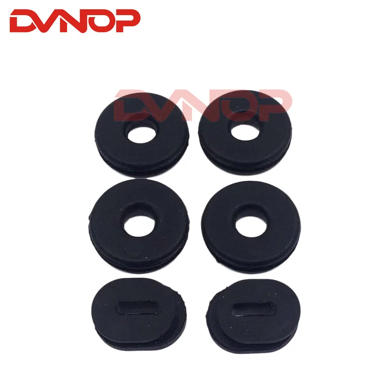 

6PCS Rubber Motorcycle Side Cover Grommets Head Gasket Sets Motorcycle Accessories For Honda GS125 Motorcycle Grommets Black