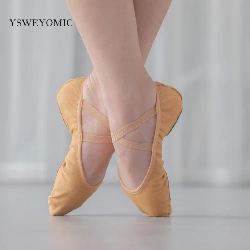 Ballet Shoes Women Dance Slippers Elastic Professional Dancing Shoes Girl Gym Sneakers High Stretch Dance Ballet Shoes Full Size