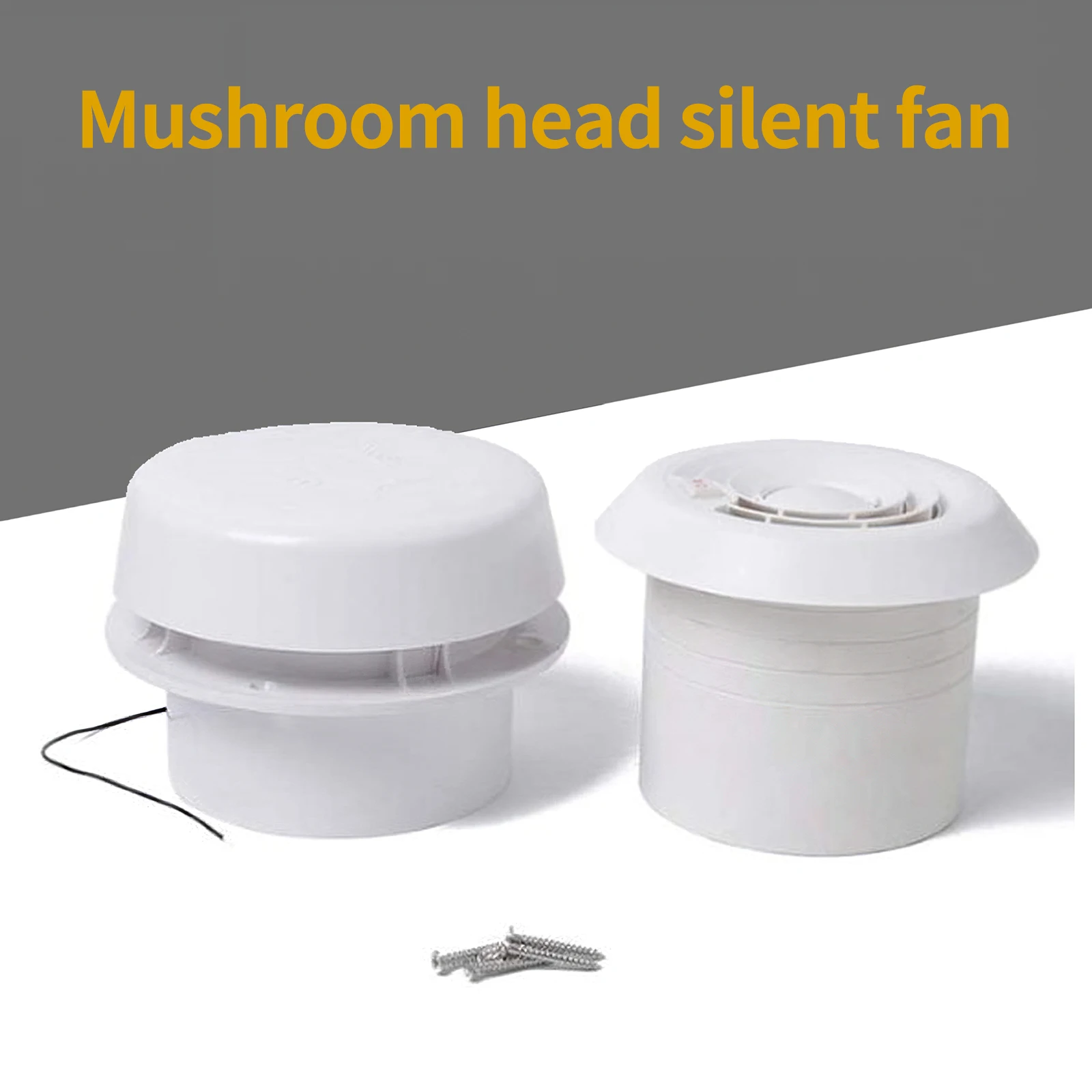 Вытяжной вентилятор охлаждения на крышу 1800 об/мин в форме гриба белый бесшумный