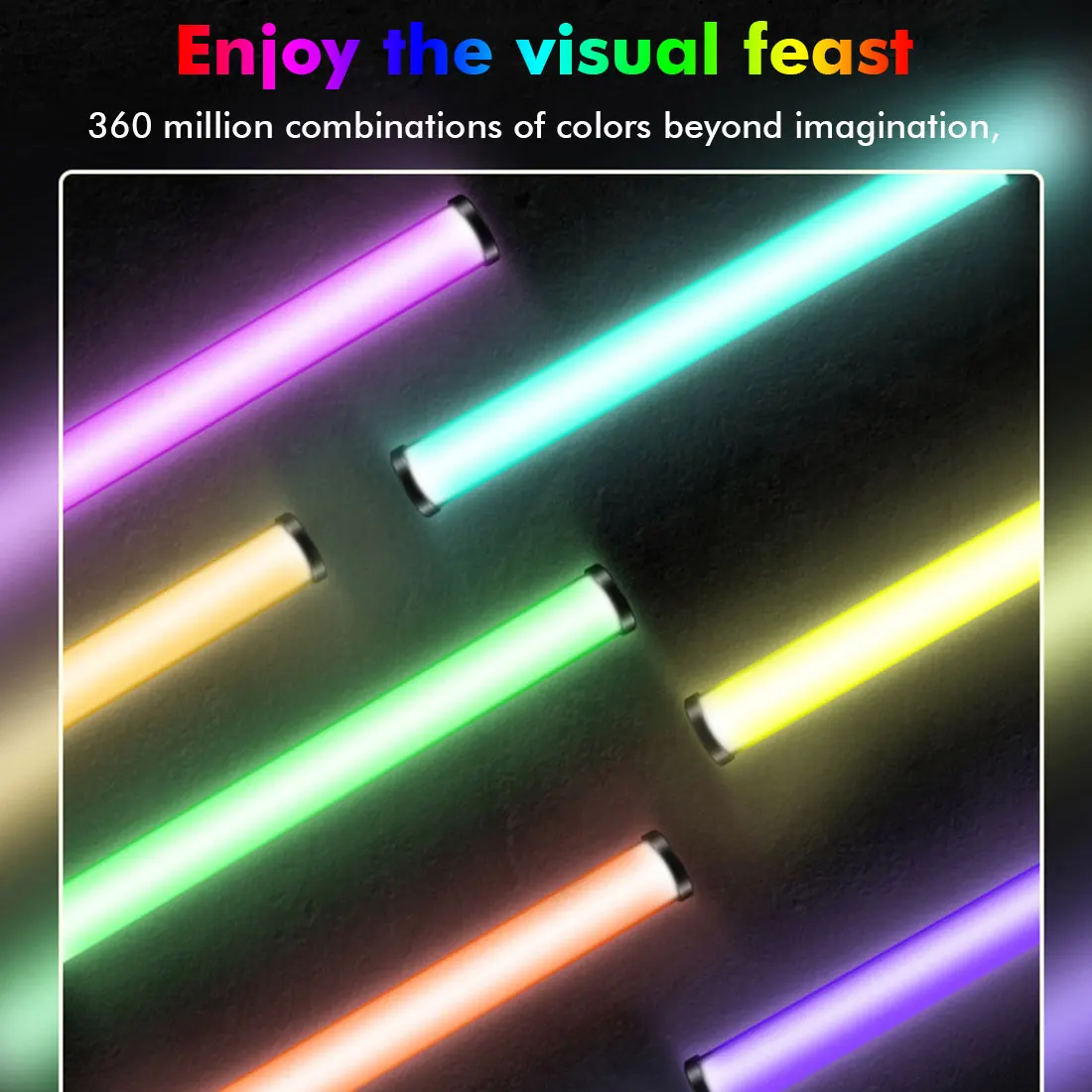 

RGB Handheld LED Light Wand Colorful Photography Lighting Stick 10 Modes Rechargeable Photo Studio Fill Lamp For Youtube Video