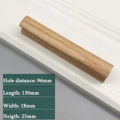 door handle-10 Деревянная дверная ручка для ящика Шкаф для дома магазин одежды офис простой стиль прямоугольник дверная ручка - Цвет: door handle-10