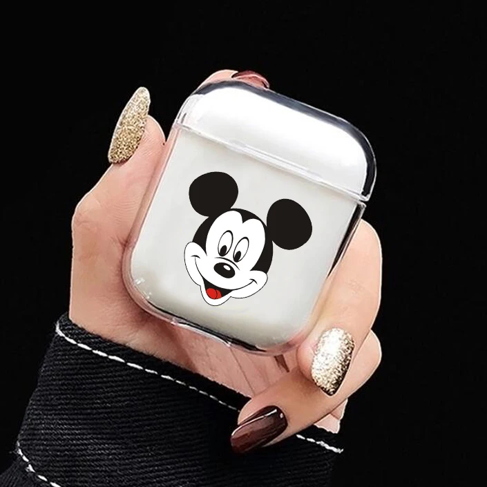 12 Мультяшный чехол для Airpods, милый, с милым сердечком, прозрачный, Жесткий Чехол для ПК, чехлы для AirPods, защитные беспроводные наушники - Цвет: 12
