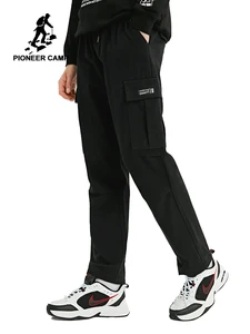 Мужские рабочие брюки Pioneer Camp, зеленые повседневные брюки-карго с открытым дном, толстые брюки-карго, AXX902324