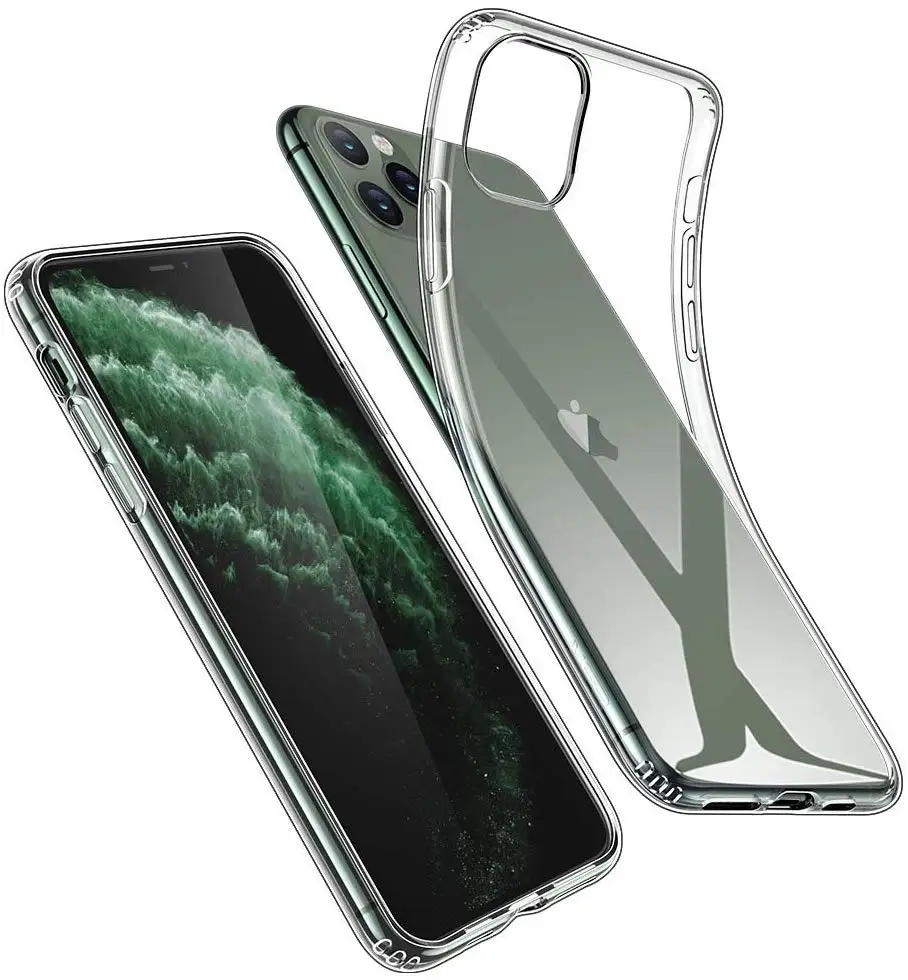 Прозрачный чехол для телефона Apple iPhone 11 12 Pro Max 5 5s 6 6s 7 8 XS X Plus SE прозрачный мягкий из