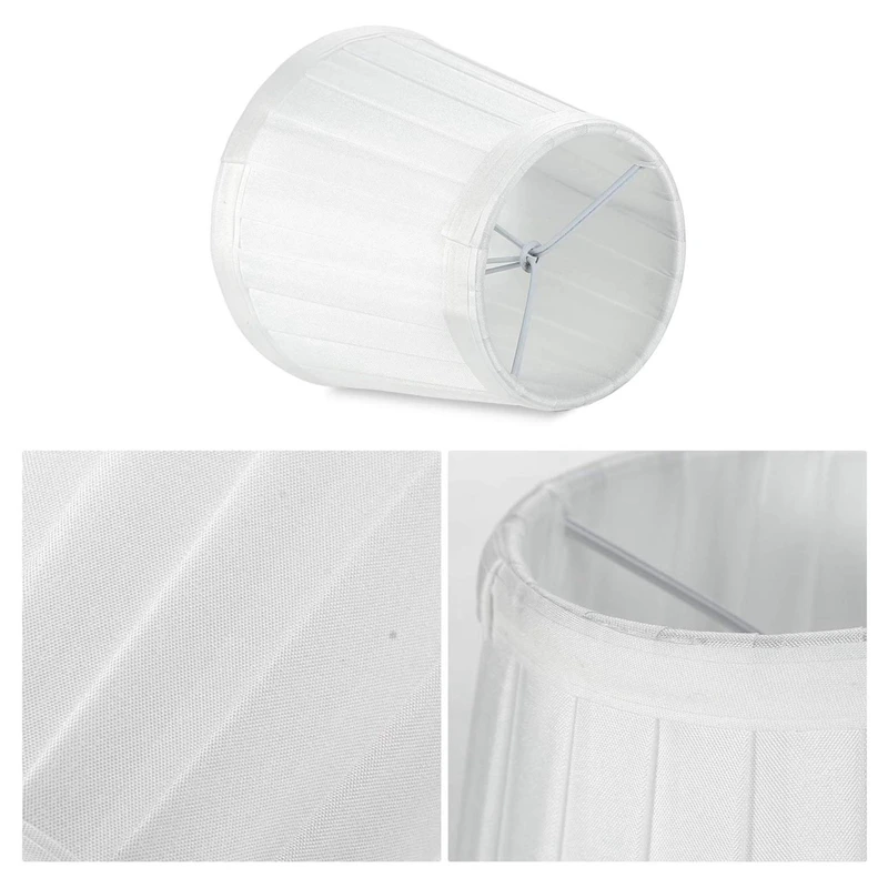 

Modern European Style Droplight Wall Lamp Candle Chandelier Lamp Shade 6 Pcs Set (Solid White)