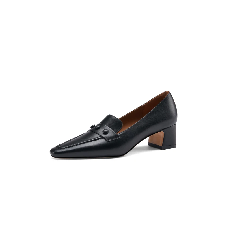 

Osunlina Elegant Woman Shoes Slip On Square Toe High Heels White Genuine Cow Leather Pumps Quality Handmade Lady Pumps 2021 New