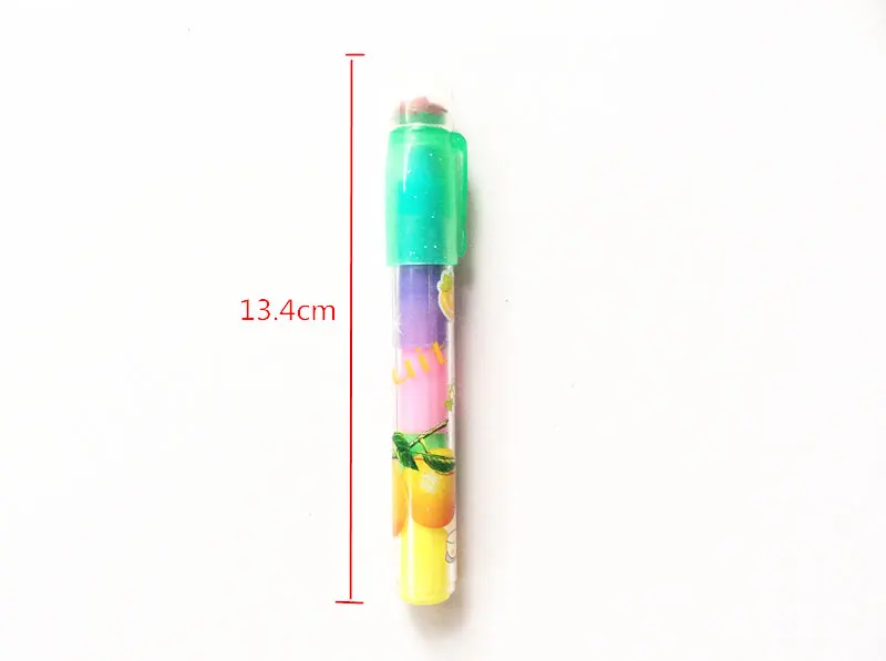 

Cute Candy Color Lipstick Multi Top Pencils Erasers For Kids Office School Supplies Stationery Fruit multilayer Rubber