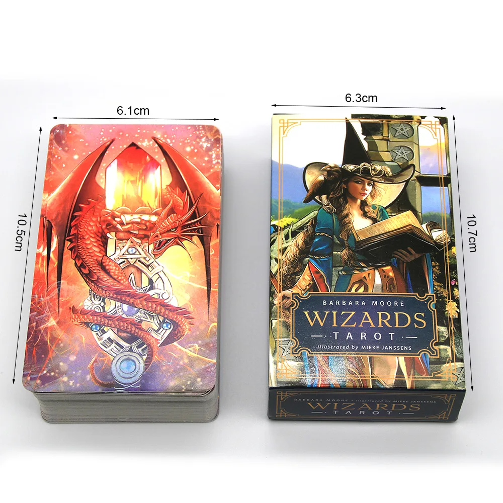 

High Quality New Wizards Tarot Card Deck Based Deck English Version Playing Game Toy Divination Fortune Game