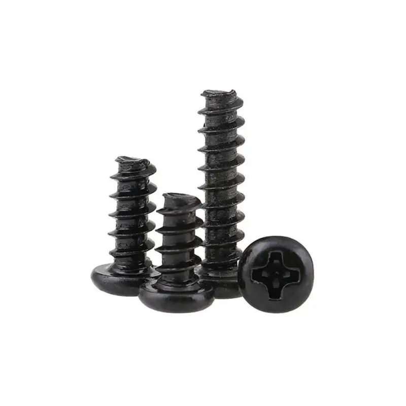 

Винты Phillips с круглой головкой, 100 шт., цвет черный/оцинкованный, сталь M1.4/M1.7/M12/M2.3/M2.6/M3/M3.5/M4