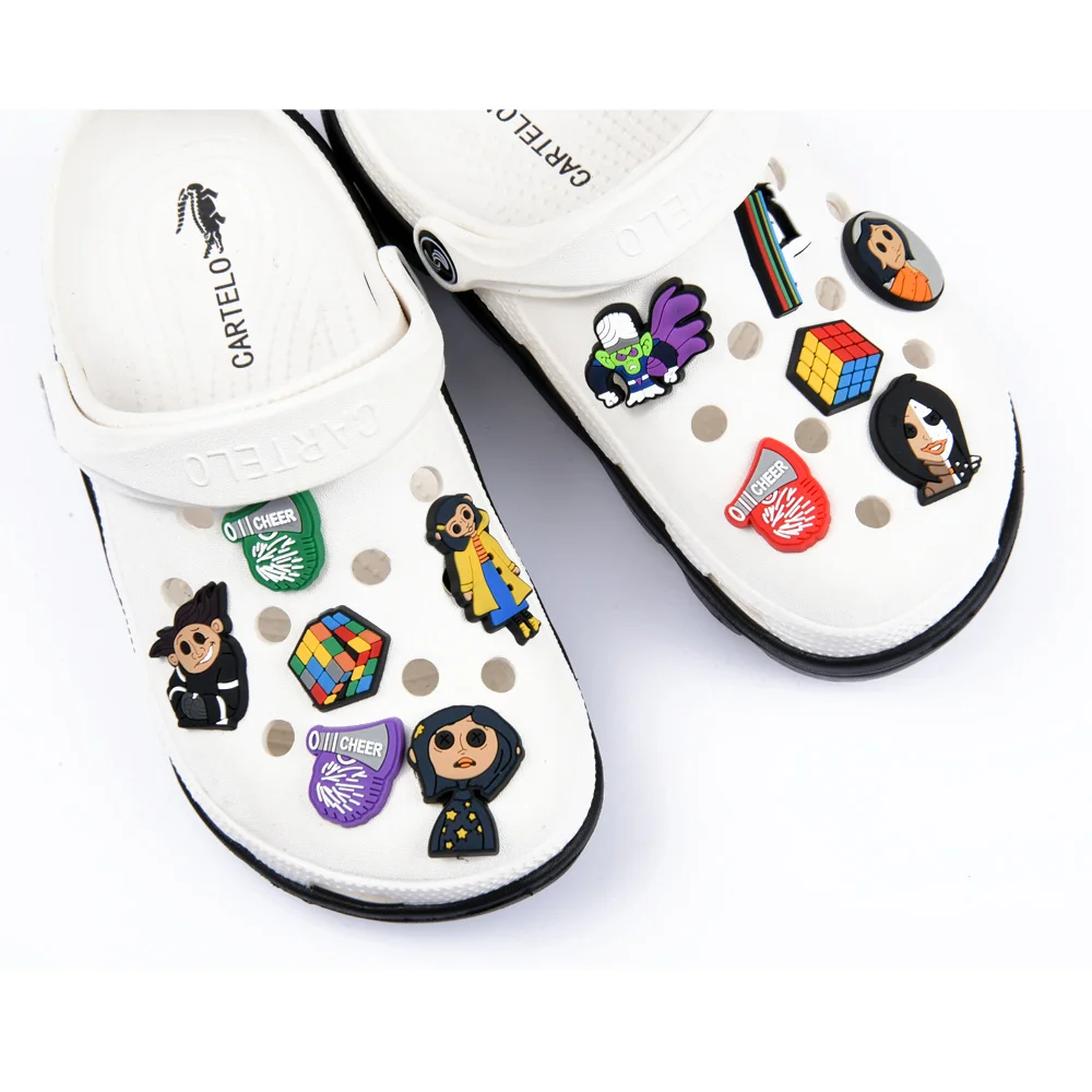  halloween Ghost pvc Shoes Charms Cartoon Character Shoes Accessories Decoration Suitable For Croc kids Gifts