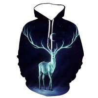 2021 beautiful little deer for mens hoodie men clothing hoodie with long sleeve the streets of leisure autumn 3d printed hoodie