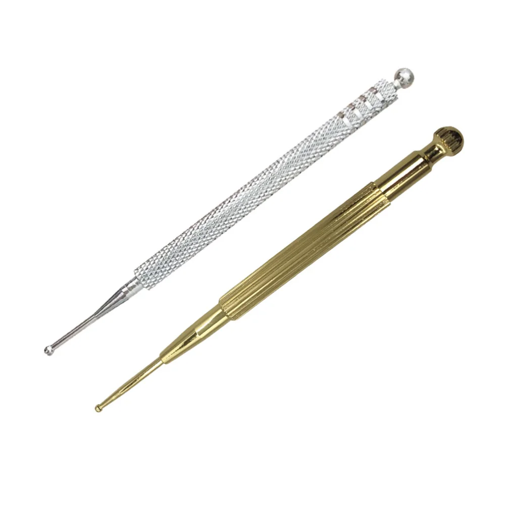 

2PCS Ear Acupuncture Point Probe Stainless Steel Acupressure Pen Ear Needle