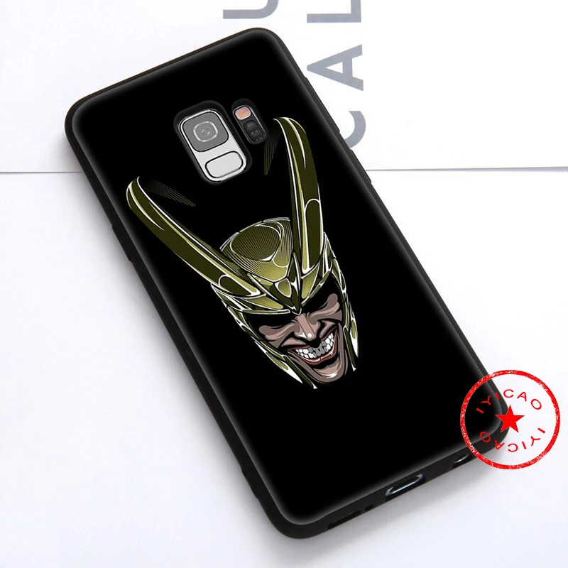 Мягкий чехол IYICAO Marvel Loki для samsung Galaxy S10e S10 S9 S8 Note 8 9 10 Plus S6 S7 Edge TPU |