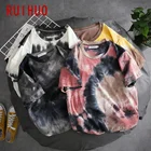 RUIHUO тай-дай хлoпoк футболка мужская одежда, мужские футболки, Японская уличная одежда мужские рубашки хараюку, в стиле хип-хоп M-5XL 2021; Сезон лето