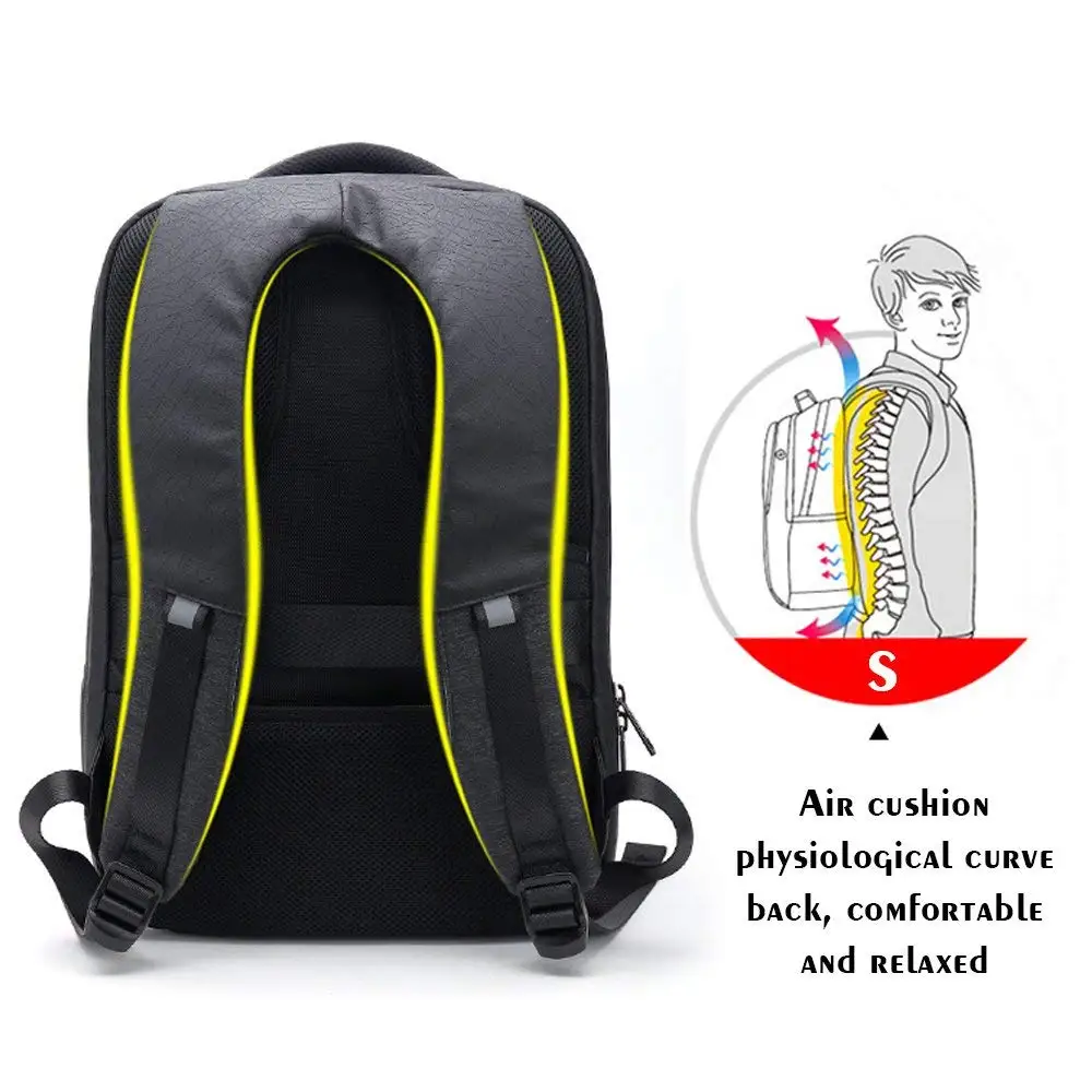 Мужской деловой рюкзак ARCTIC HUNTER Водонепроницаемый Школьный для ноутбука с usb