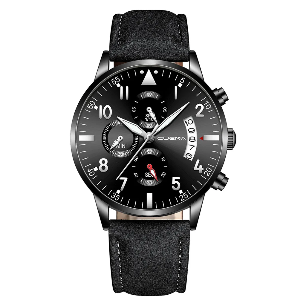 

Luxury Men's Quartz Watches Clock Stylish Temperament Men's Sports Wristwatch Leather Strap Band Masculino Relogio Masculino