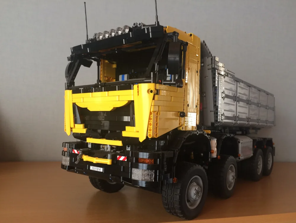 Строительный блок технологии механические шестерни MOC 5287 самосвал 8x8 гигантский