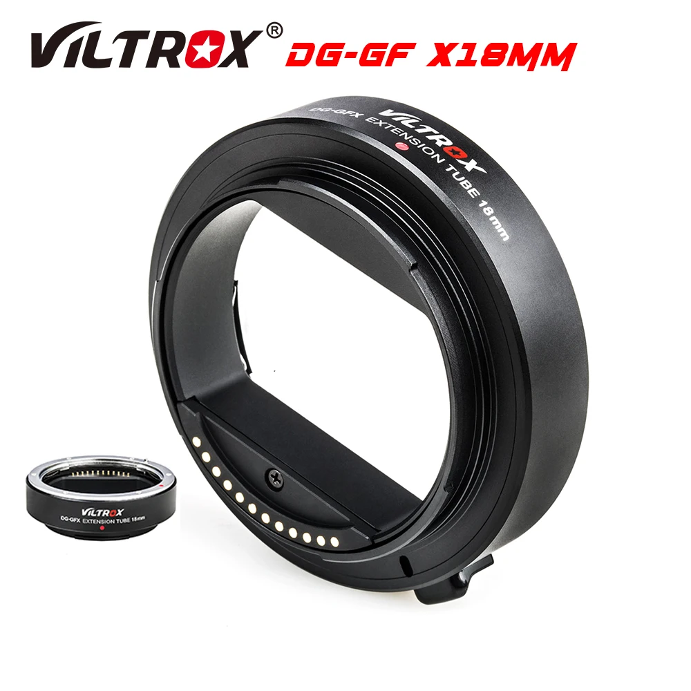Фото Удлинительное Кольцо для объектива с автофокусом VILTROX DG-GFX, 18 мм, для крепления объектива Fujifil Fuji GFX и камеры GFX50S GFX50R №2