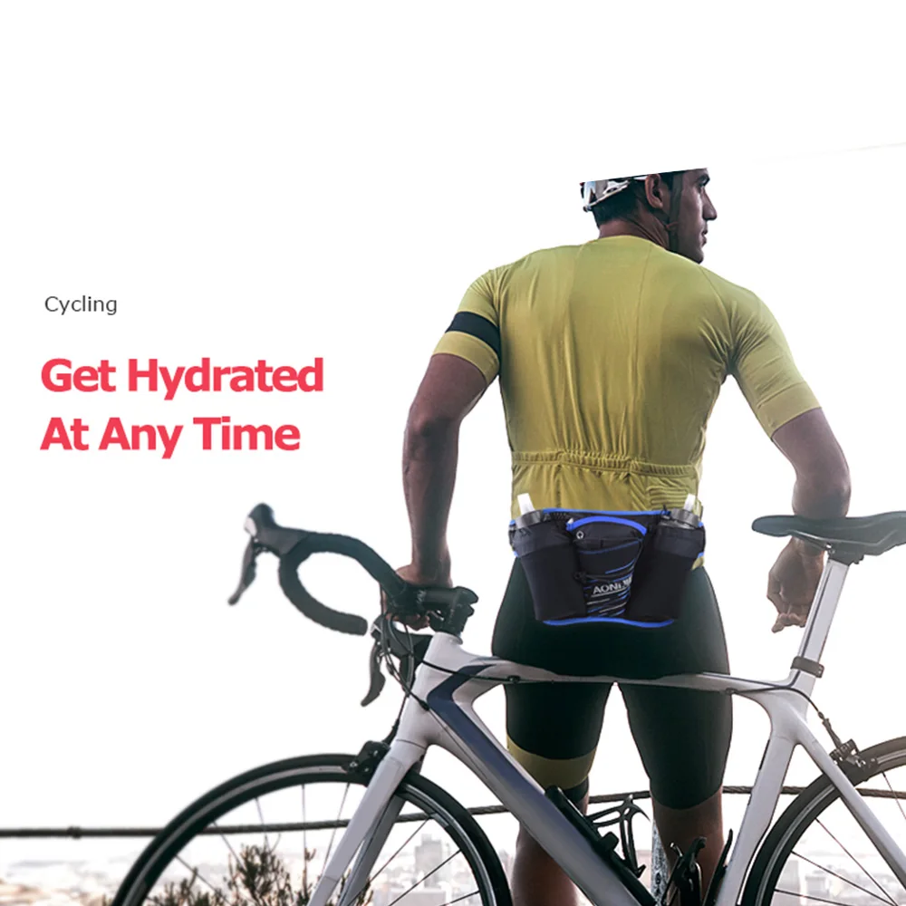 Men And Women Double Kettle Sports Pockets Soft And Comfortable Lightweight Breathable Running Waist Bag спортивная сумка мужчин