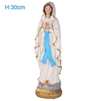 catholic saint statue madonna blessed saint mary statue our lady of lourds statue figure christ tabletop statue figurine resin