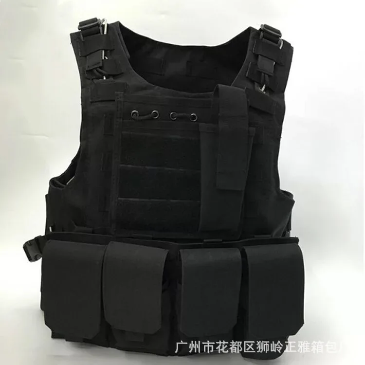 Black Военный тактический жилет-амфибия для тела amour Battle Molle, боевой штурмовой жилет, защитный жилет для охоты, Камуфляжный цвет - Цвет: Black