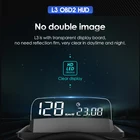 Дисплей на лобовое стекло автомобиля OBD2 HUD Mirror L3, цифровой проектор скорости на лобовое стекло, бортовой компьютер, температура топливного пробега