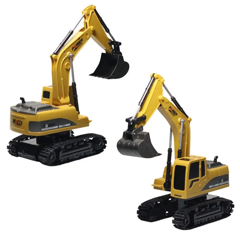 LeadingStar 1:24 Simulate Alloy RC Excavator with Remote Control Electronic Engineering Truck Toy | Игрушки и хобби