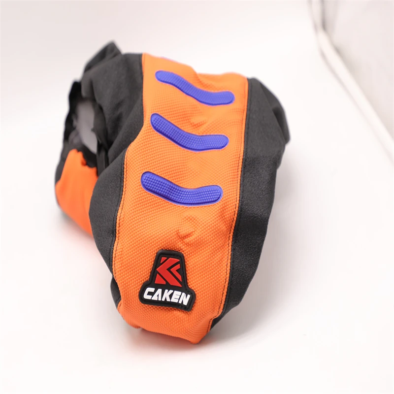 orange Stripe motorcycle leather Gripper Issue Pleated Grip seat cover for KTM SX SXF XC XCF EXC EXCF 200 250 350 450 500 125 |