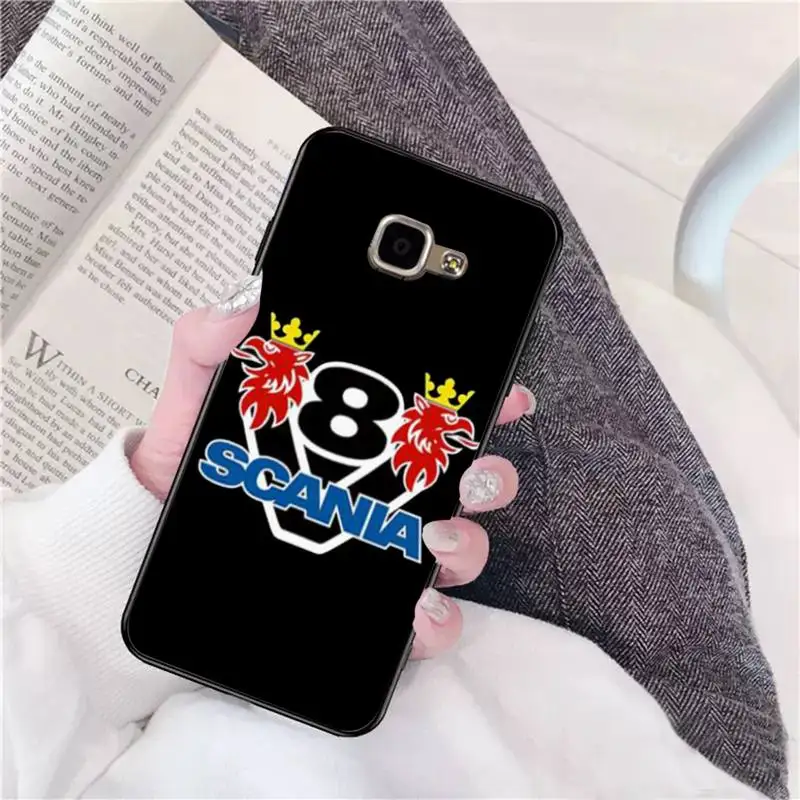 

Black Soft Phone Case For Samsung A 9 10 20 30 40 M20 S 30 31 J5(2015) J5prime 6 7 Plus Scanias Truck