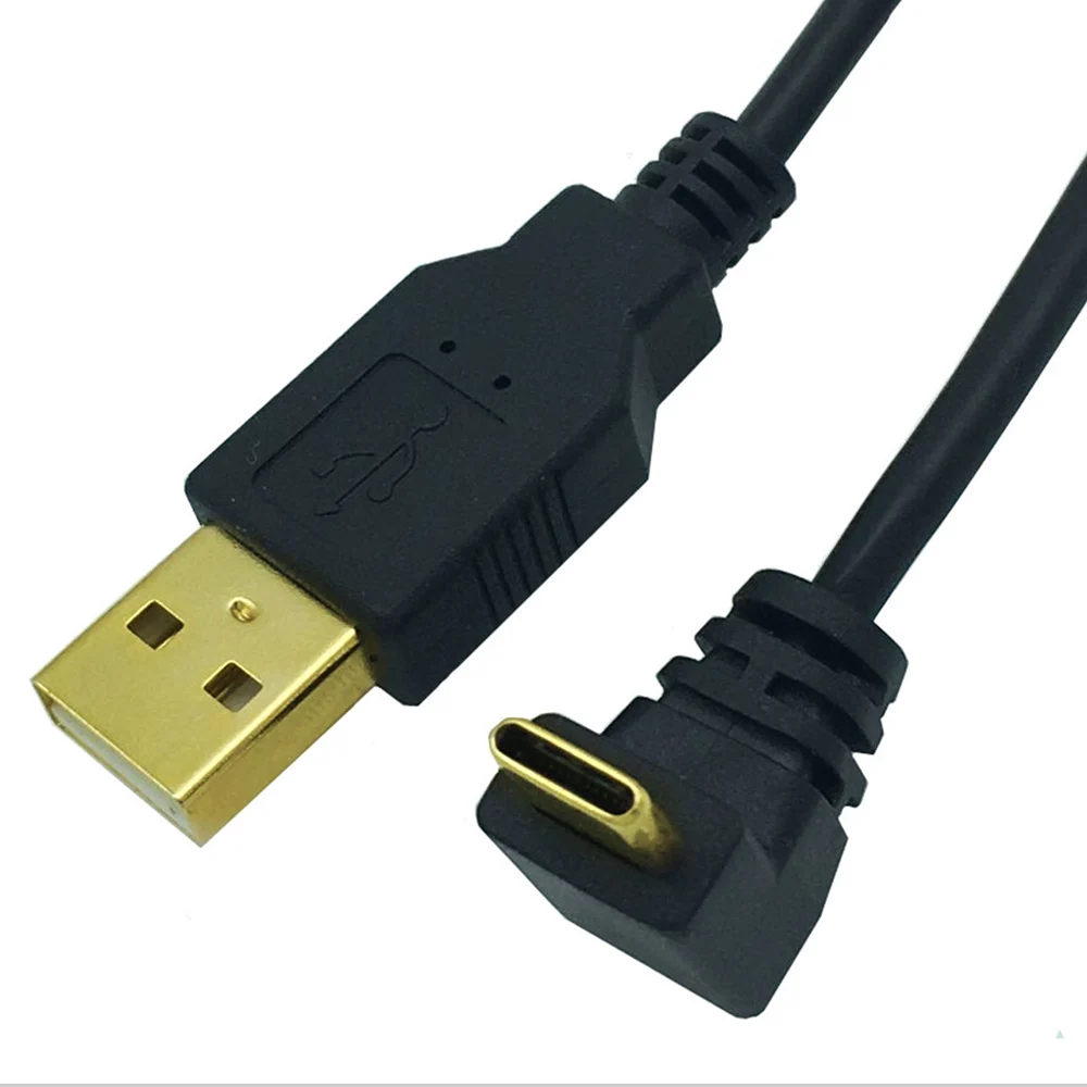 Позолоченная Версия USB 2 0 A (штекер)-USB Type C (гнездо) и прямоугольный адаптер для