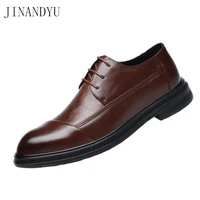 brown dress shoes man black formal shoes for men leather business wedding shoes men pointy lace up platform oxford shoes classic