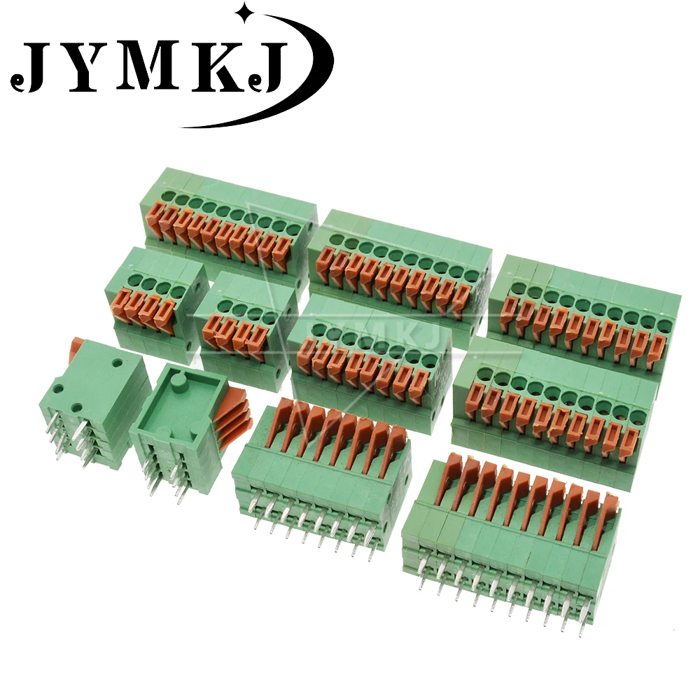 5 шт. KF141R KF141V 2 54 мм шаг PCB прямая ножка соединители 2/3/4/5/6/7/8/9/10P 141V 2.54 пружинная