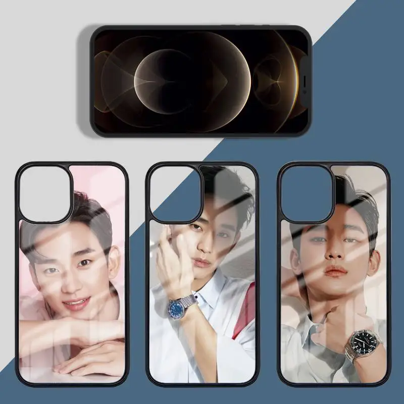 

Kim Soo Hyun korean actor Phone Case PC for iPhone 11 12 pro XS MAX 8 7 6 6S Plus X 5S SE 2020 XR Luxury brand shell funda