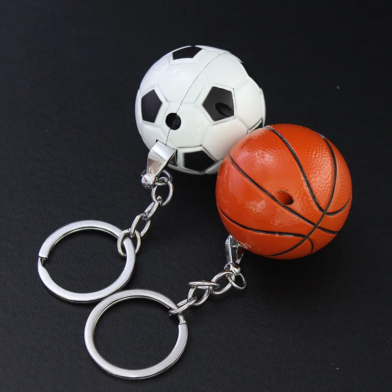 

Creative Inflatable Lighter Wholesale Personalized Basketball Football Keychain Pendant Open Flame Cigarette Lighter Fun Lighter