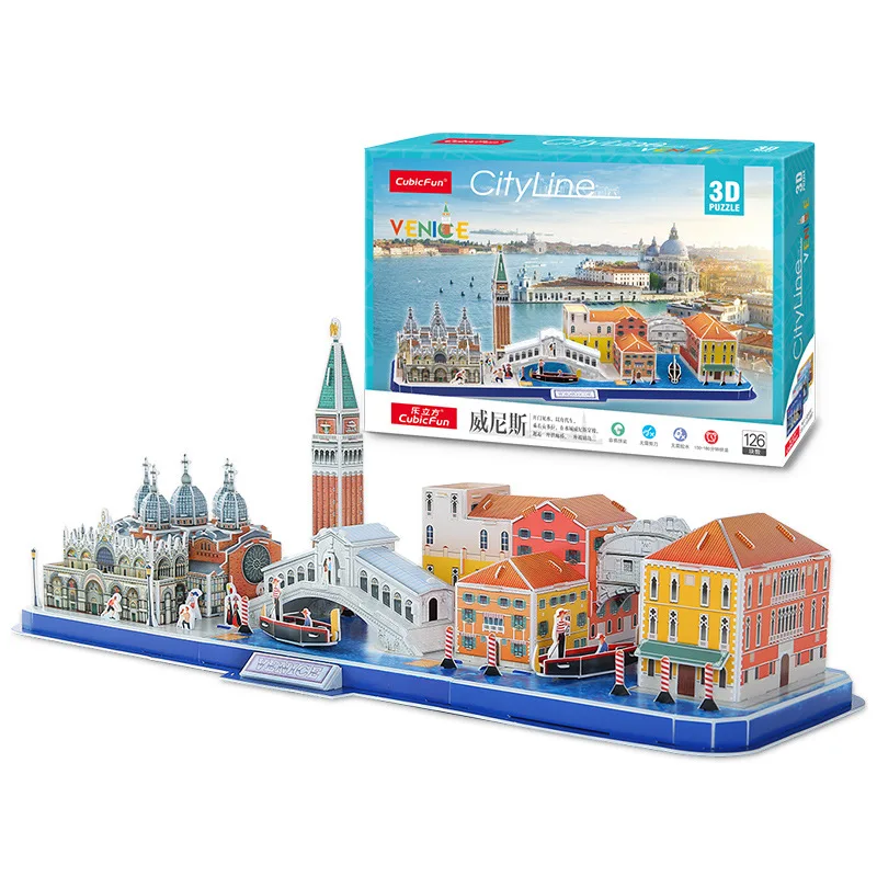 Классический головоломки Россия Мексика Красный Sbaski часовой башни Saint Basil's Cathedral, головоломка Кирпич весы Стиль модели комплектов мир здания