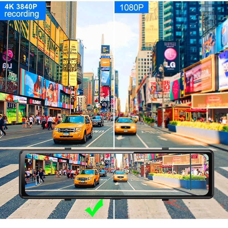 Видеорегистратор Sony IMX415 4K Ultra HD 2160P Автомобильный видеорегистратор с двумя