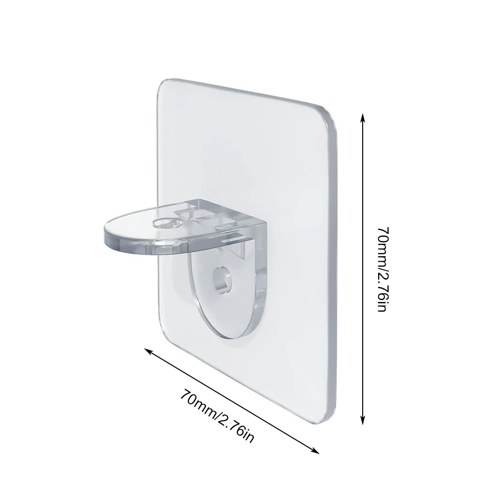 

12pcs Adhesive Shelf Support Pegs Punch-free Clear Closet Cabinet Shelf Pegs Wall Hangers for Kitchen Cabinet Furniture